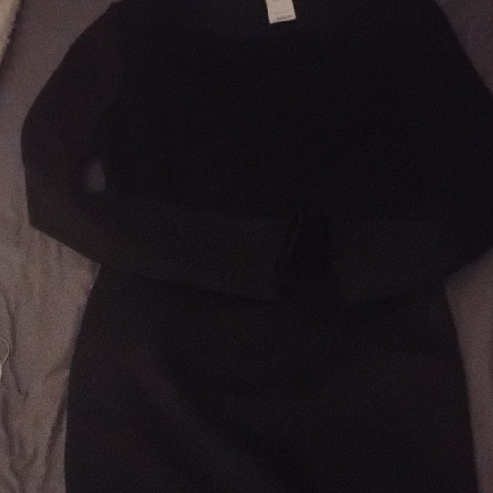 BCBGMaxAzria Classic Black Long Sleeve Dress